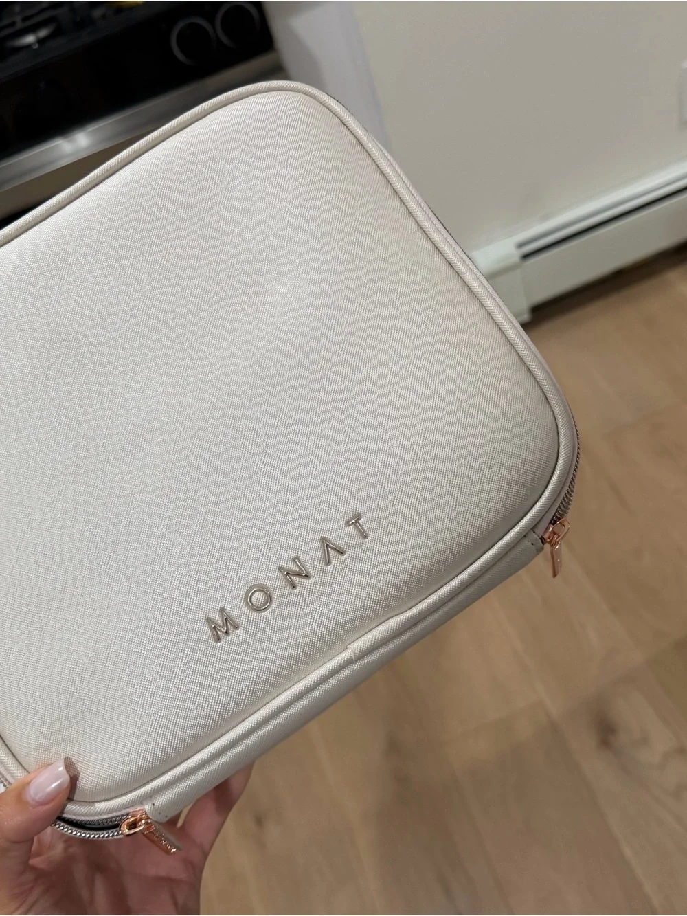 MONAT Cream Travel Cosmetic Case